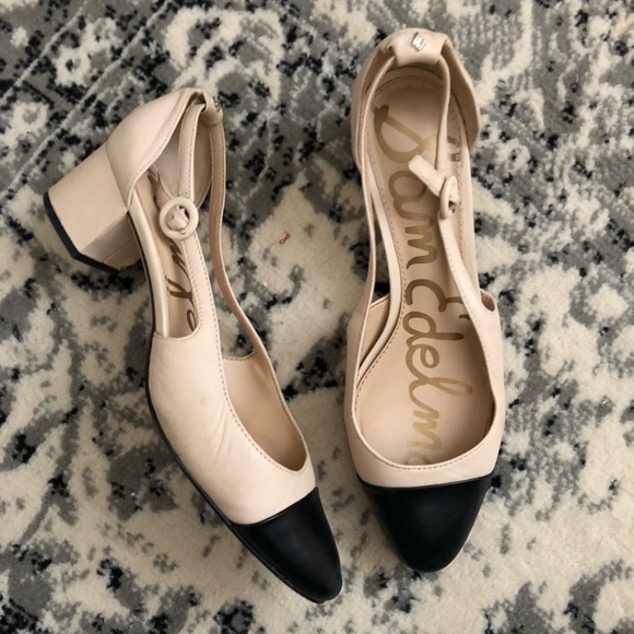 sam edelman leah cap toe pumps - Main Image